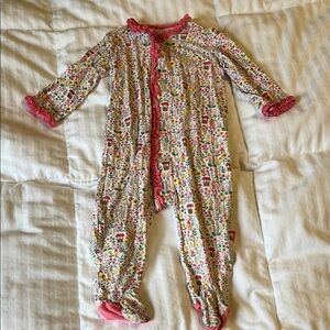 Floral Pink Kids One Piece